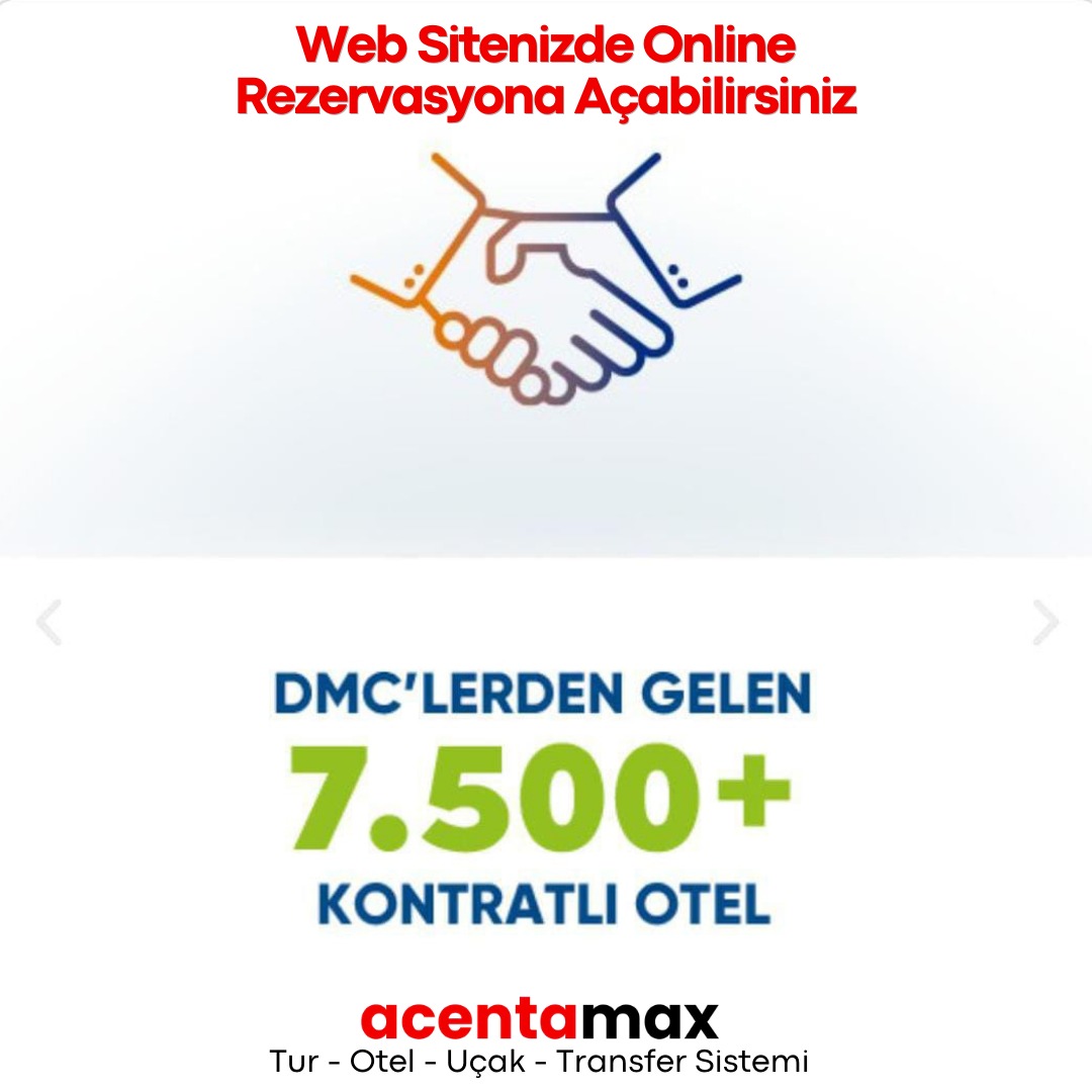 DMC ve kontratlı otel ağı