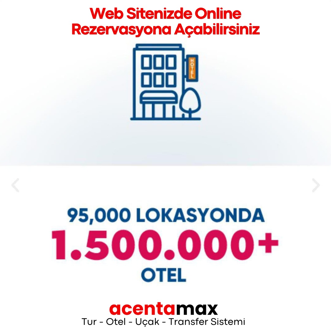 Binlerce kontratlı otel seçeneği